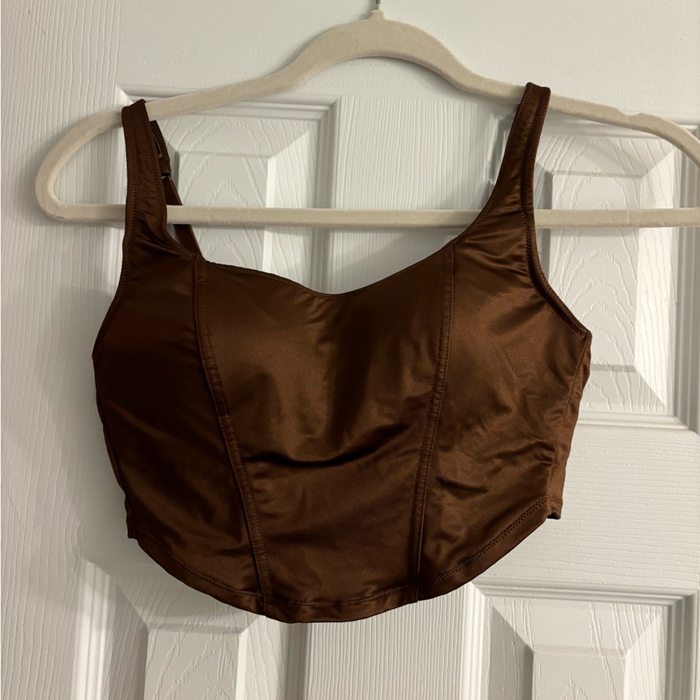 Victoria's Secret Pink Brown Top - Picture 3 of 6